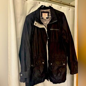 1X FreeCountry Black Jacket with Zebra Print Lining